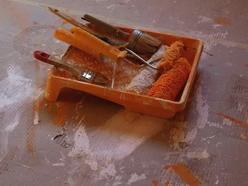 Metal roller brush 9"